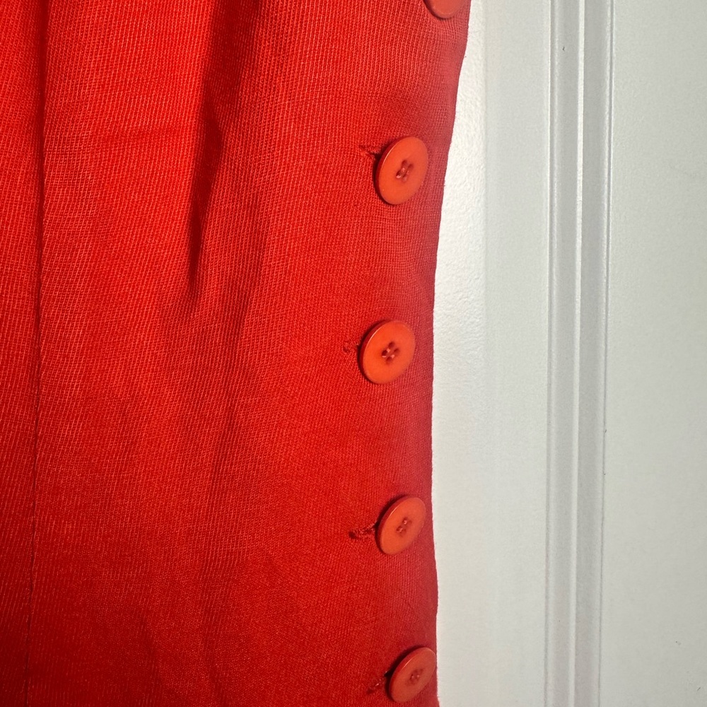 Ann Taylor Vibrant Red Dress size 6 - Picture 3 of 8